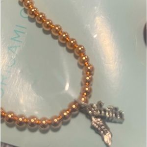 Faith beaded stretch bracelet